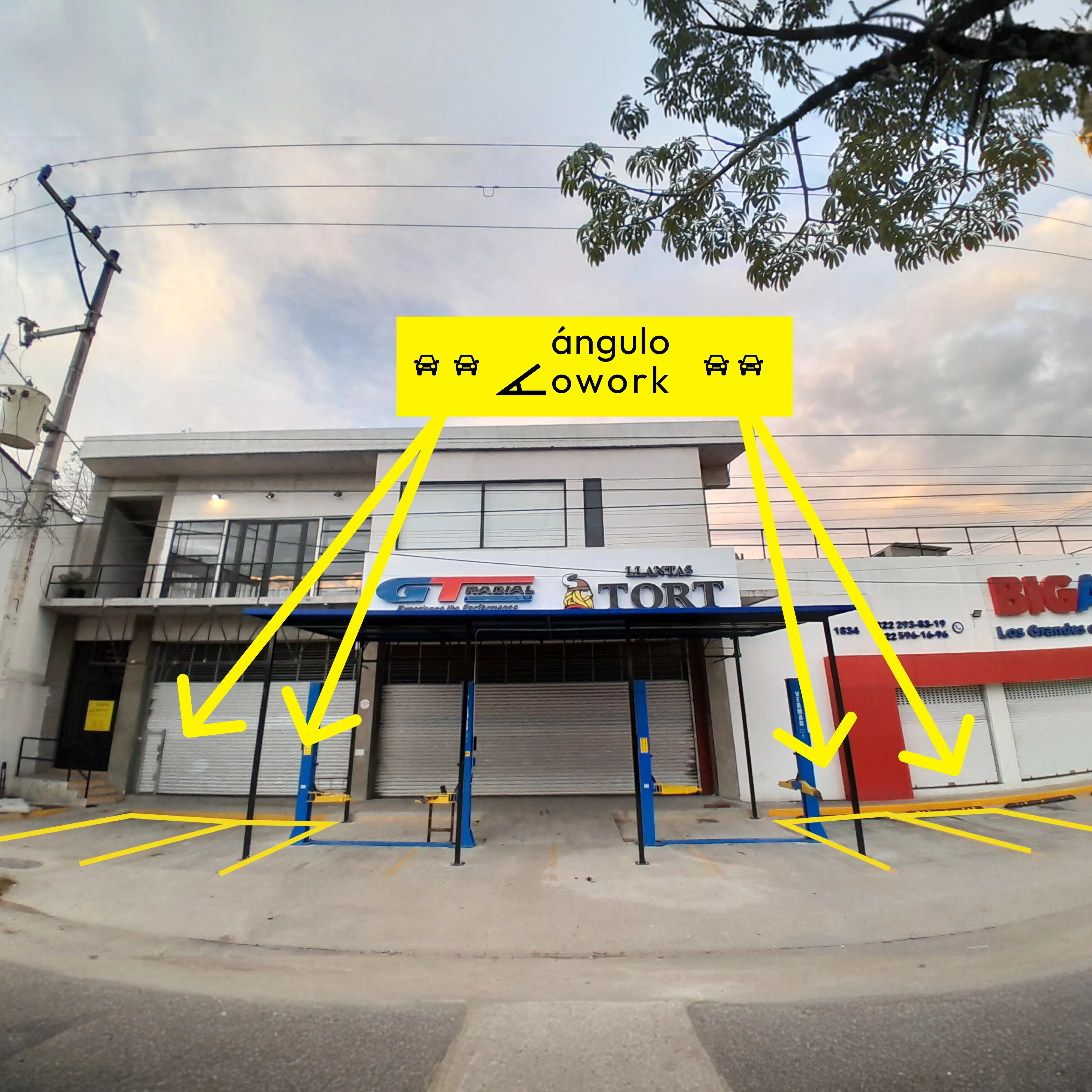 Espacios de estacionamiento